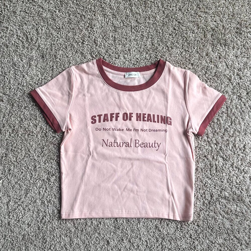 NEW Cropped T-Shirt – Soft Cotton Blend – Size S - Picture 3 of 4
